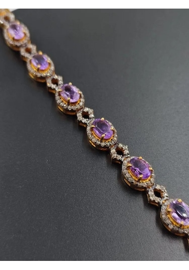 Ametist Elmas Bileklik 281