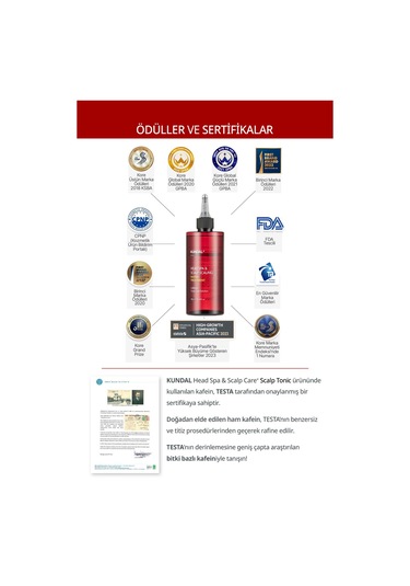 Kafeinli, Dökülme Karşıtı Sıvı Saç Kremi Kundal Head Spa & Scalp Scalıng Caffeine Water Treatment