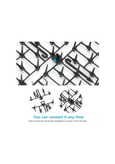 Monyee Kedi Köpek Engelleme Pp Ağı - Bahçe Bitki Koruması, Tırmanma Engeli - Siyah 200x28cm Tek Parça