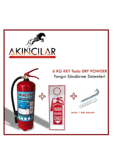Akıncılar Kkt Tozlu Yangın Söndürme Tüpü 6 KG