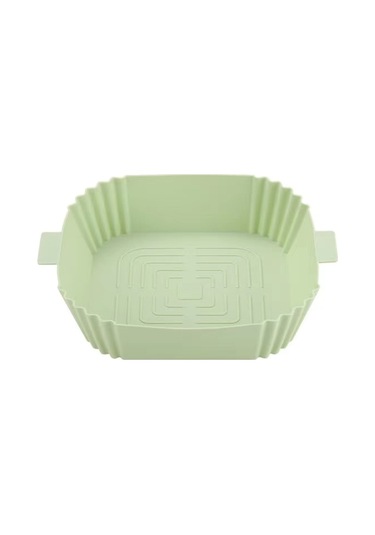 Air Fryer Silikon Tencere Sepeti Astarı Yapışmaz Fırın İçin Yeşil Diğer