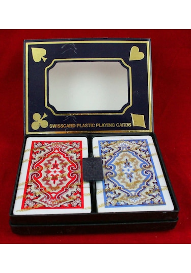 2 Deste Starcard Plastik Iskambil Oyun Kartı 2 Deste Bir Arada