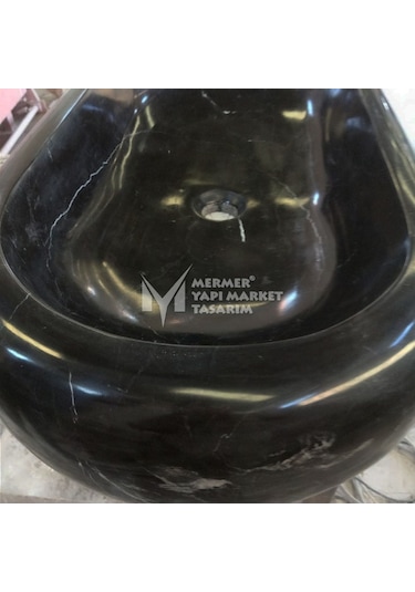 Toros Siyah Bombeli Dikdörtgen Lavabo