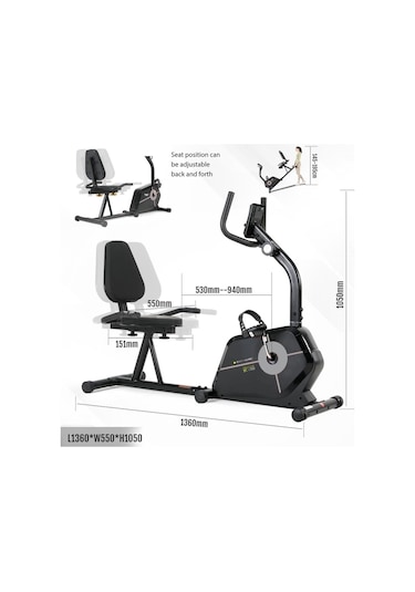 Voit Star Collection Sc200 Manyetik Yatay Kondisyon Bisikleti Elden Nabız Ölçer