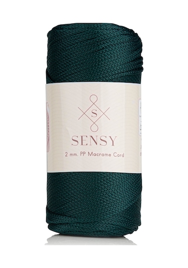 2 Mm - 200 Gr Polyester Makrome Ipi Yeşil 230 M Polyester Makrome Ip Supla Ip Ve Çanta Ipliği