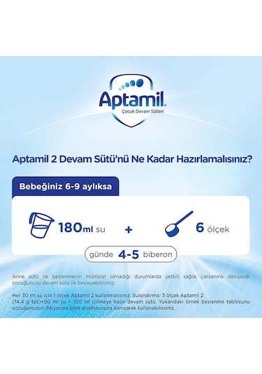 Aptamil 2 Bebek Devam Sütü 800 G 2 Adet