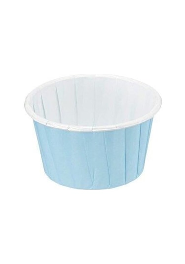 Karton Mavi Cupcake Kapsülü 50'li - Kek Ve Cupcake Sunum Kapsülü Diğer