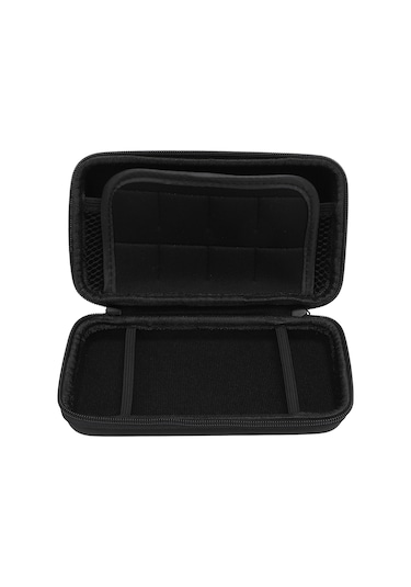 Kangvka New 2ds Xl/2ds Ll Ve 3ds İçin Taşınabilir Korumalı Kılıf - 8 Oyun Kartı Yeri Ve Çanta Bölmesi, Su Geçirmez Pu Ve Eva Malzeme - Gümüş