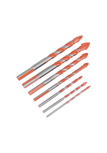 Maiyame Cam, Seramik, Ahşap Ve Plastik İçin 7'li Hızlı Çelik Merkez Matkap Ucu Seti 3mm-12mm - Kaymazsız Tutma Ve Sıkıcı Delme