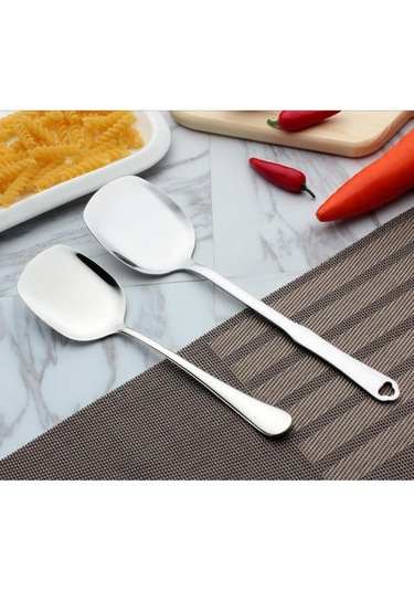 Homyl Paslanmaz Çelik Mutfak Pişirme Gereçleri Mini Turner A Gümüş GÜmüş