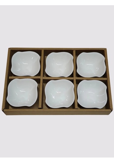 Lunext Beyaz Seramik Sosluk Seti 440008088 Soğuk Beyaz