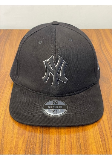 Hamze Ny Yankees New York Nakış Hip Hop Snapback Rapper Şapka Cap Siyah