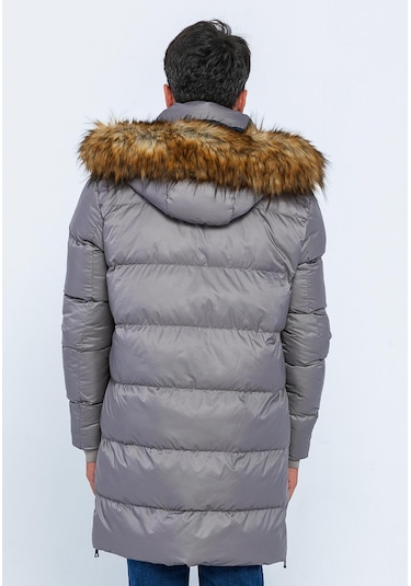 Cekmon Erkek Regular Fit Astarlı Çok Cepli Kapuşonu Çıkan Rahat Mont 001