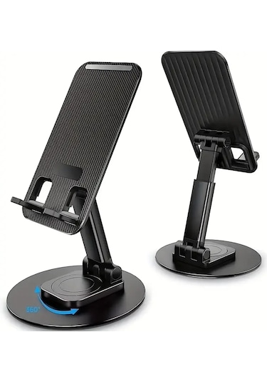V10 Telefon Tutucu Telefon Tablet Standı Metal 360 Kaydırmaz