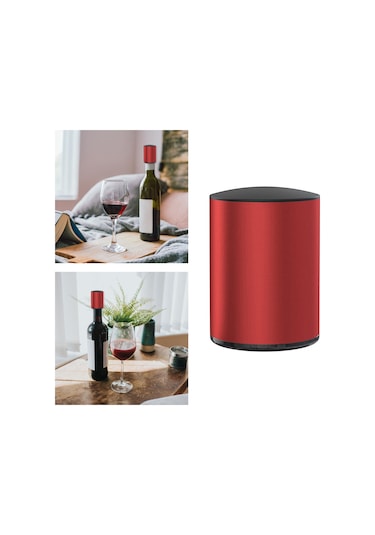 Suntek Magideal Şarap Stoper Silikon Alüminyum-alaşım-kırmızı Kırmızı