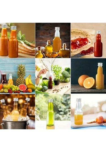 Willowhaven 20 Parça Gümüş Kapaklı 1.7 Onsluk Mini Likör Şişesi Seti Partiler İçin