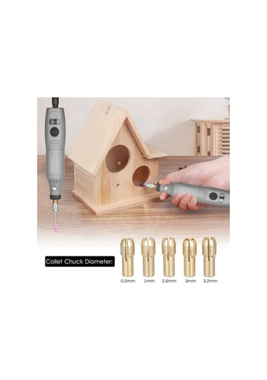 Pazly Çok Amaçlı Mini Döner Alet Seti: 24 Parça Aksesuarlı, Dıy Projeleri İçin Ideal