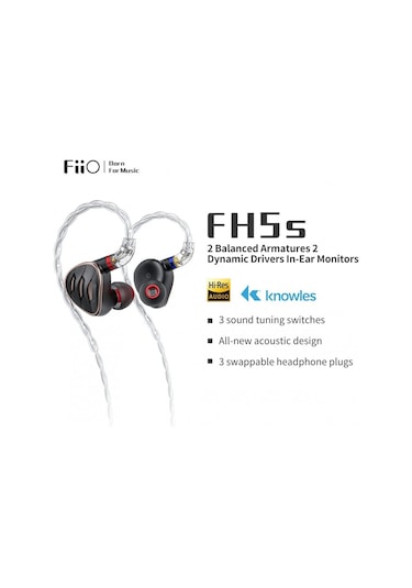 FiiO FH5s 2BA+2DD Dört Sürücü Hibrit Stereo Kulak İçi Kulaklık
