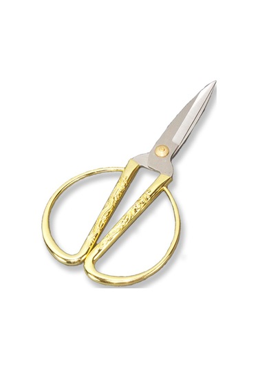 Mutluadim İşlemeli Metal Nişan Makası 9 x 18 CM