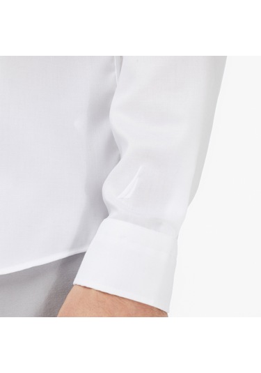 Nautica Erkek Beyaz Slim Fit Gömlek Düz W65475t Beyaz