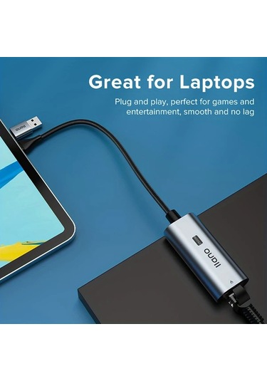 Xuweiwei Llano Lcn2500g Usb 3.1 Rj45 Gigabit Ethernet Adaptör Oyun Ve Canlı Yayın İçin Uyumlu