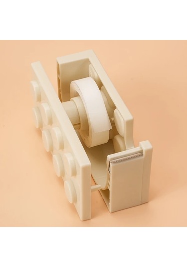 Fochsia 1 Adet Sarı Bant Kesme Makinesi, Ofis İçin Yaratıcı Şeffaf Bant Dispenser Ve Saklama Kutusu Diğer