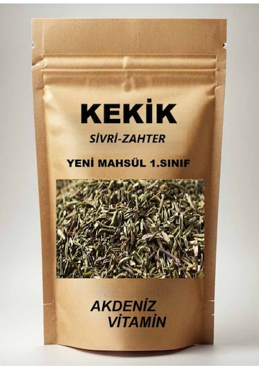 Akdeniz Vitamin Sivri Kekik Zahter Dağ Kekiği 100 G