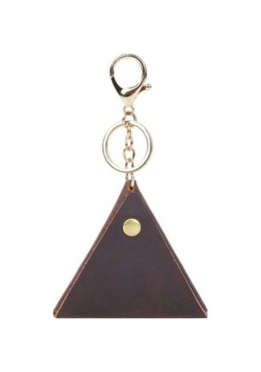 Trendooze 18l-102 Eski Parça Mini Bozuk Cüzdan El Yapımı Kahve Renk Kahverengi Kahverengi