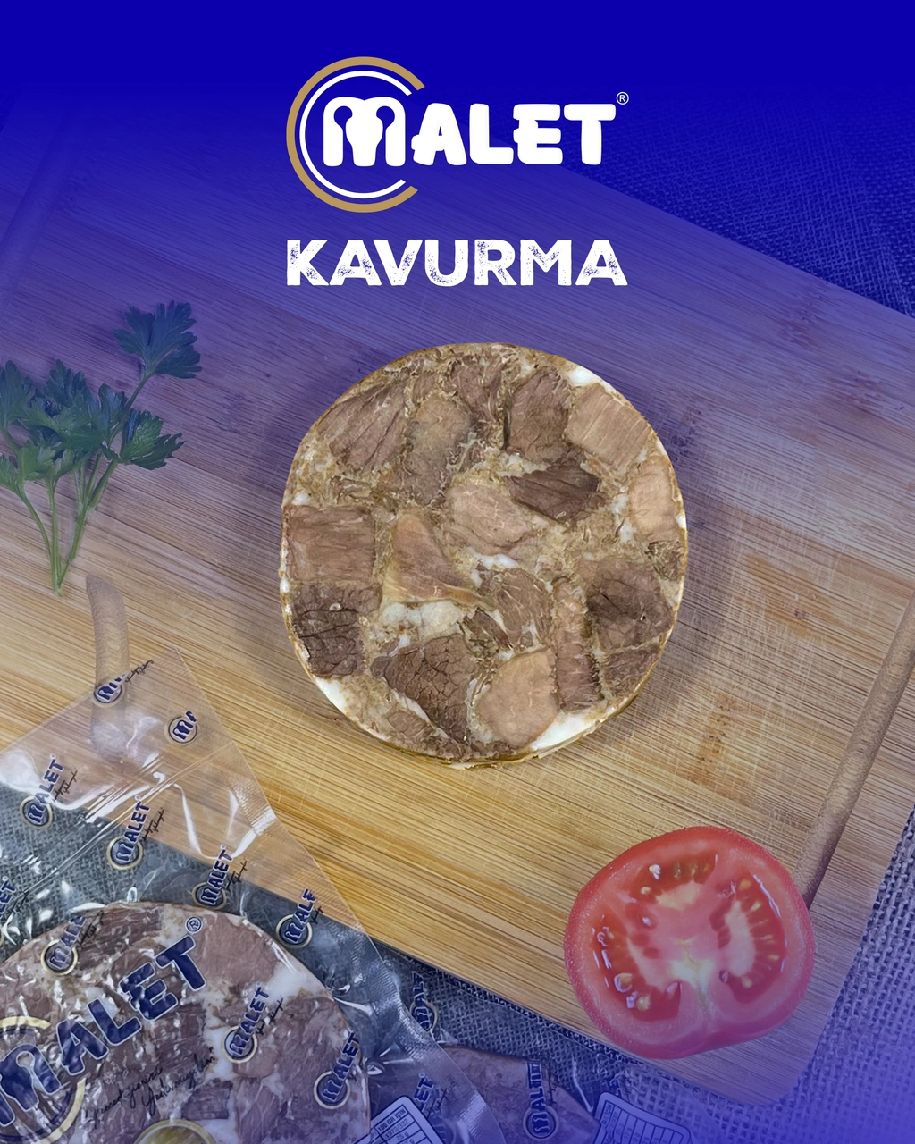 Malet Dilimli Piknik Dana Kavurma 1 KG
