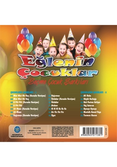 Eğlenin Çocuklar - Seçme Çocuk Şarkıları Cd
