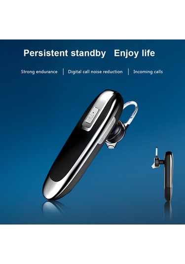 Vkemall Bt4.1 Kablosuz Kulaklık, Tek Kulaklı, Kulak Kanca Tasarımı, 24 Saat Çalma Süresi, Hd Konuşma, Gürültü Azaltma, Beyaz