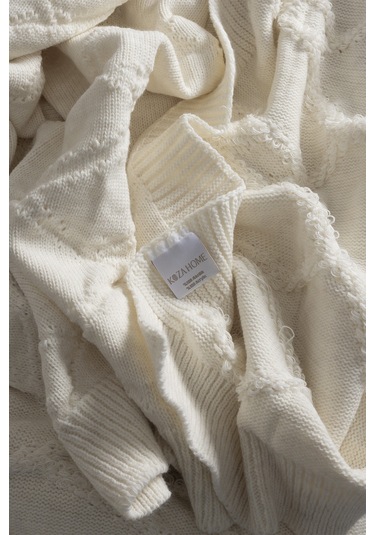 Espuma De Mar Krem Çift Kişilik Battaniye 200x220 37125 Krem