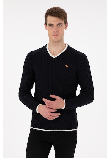 U.s. Polo Assn. Erkek Lacivert Kazak /triko 50297083-vr033 Lacivert