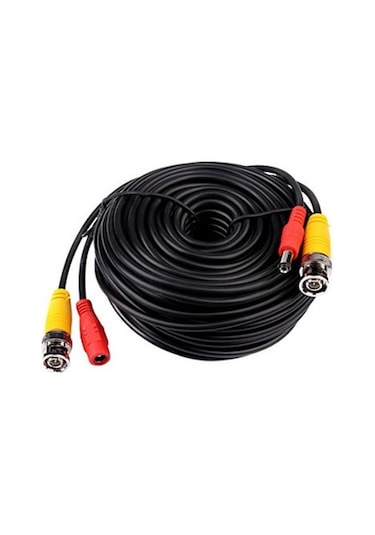 Bnc-Bnc Kablo+Power Kablo Dişi-Erkek Jakli Kablo 5 Metre