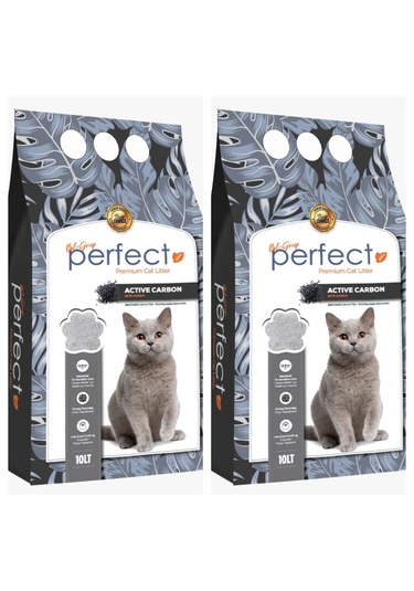 Perfect Aktif Karbonlu Topaklanan Kedi Kumu 10 Lt X 2 Adet