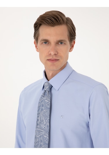 Pierre Cardin Erkek Mavi Gömlek Basic 50316742-vr036 Mavi