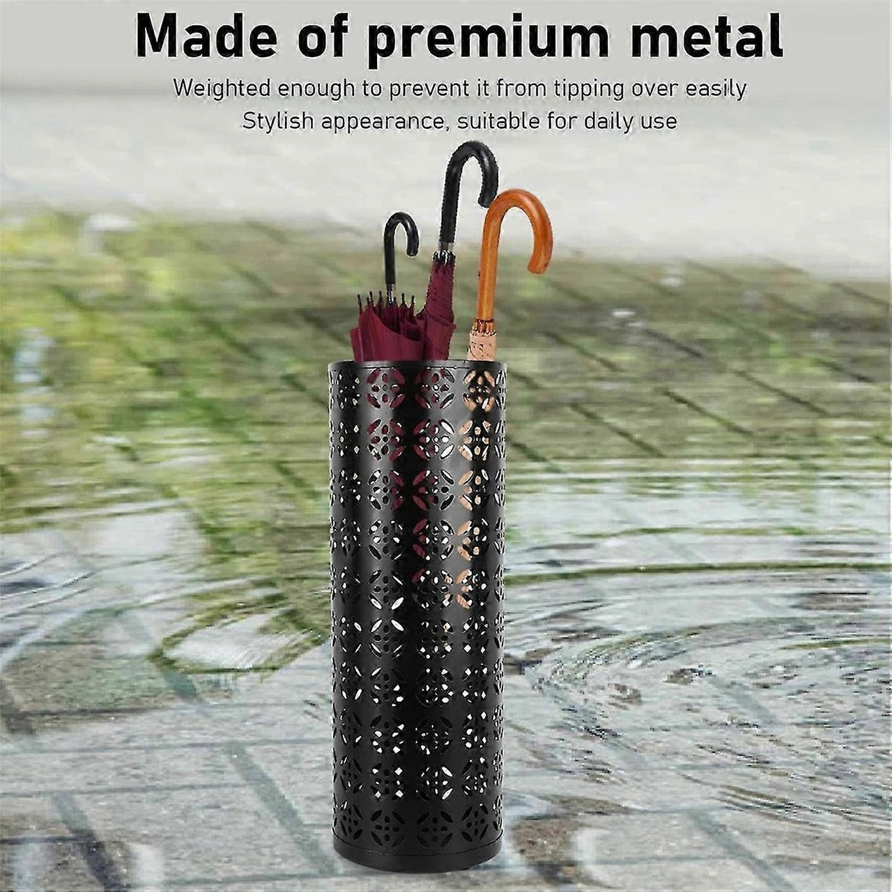 Ev Kullanımı İçin Şemsiye Rafı Ev Kullanımı İçin Şemsiye Saklama Rafı Ayaklı Şemsiye Rafı Yuvarlak Şemsiye Rafı Altın Çok Renkli