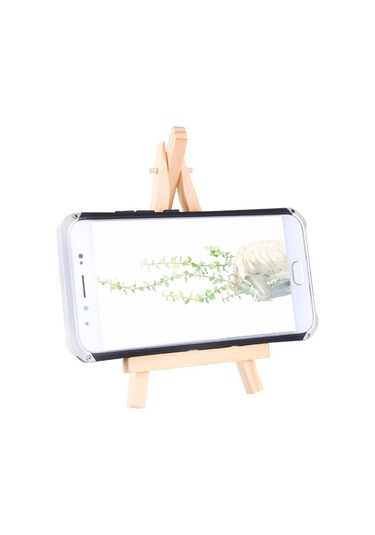 Gajeena Ahşap Masa Eseli - Ayarlanabilir Telefon Tutucu Ve Sanat Çalışmaları Gösterici 18x24cm Diğer