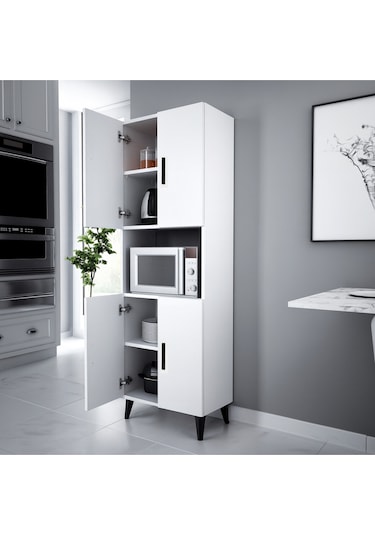 Alesta Life 4 Kapaklı Bölmeli Çok Amaçlı Dolap