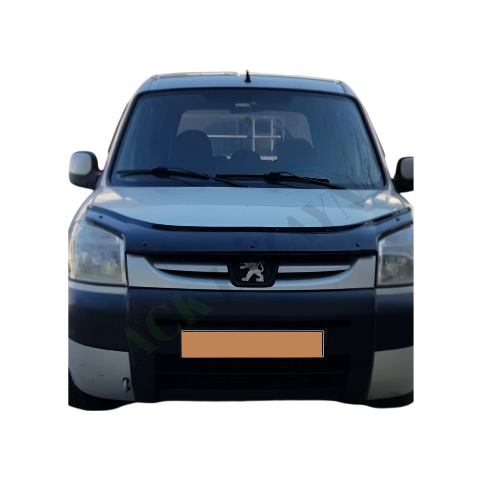 Peugeot Partner 2004-2009 Arası Araca Özel Kaput Rüzgarlığı A+ Pianoblack 4mm