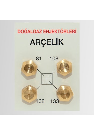 Doğalgaz Ocak Dönüşüm Meme Takımı Arçelik