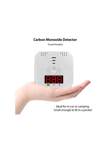 Tenfowee Co Alarm Cihazı 3'lü Paket - Hızlı Tespit, Lcd Ekran, Led Işık Ve Sesli Alarm - Ev, Şömine, Gaz Tesisleri İçin - Pil Yok Wj-co998