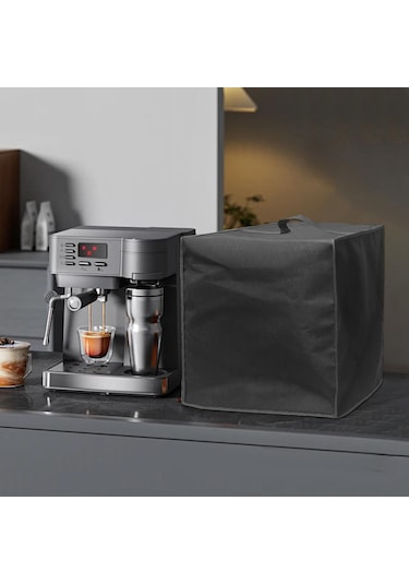 Dolıty Kahve Makinesi Toz Kapağı, Tezgah Üstü Cihazlar Için Siyah