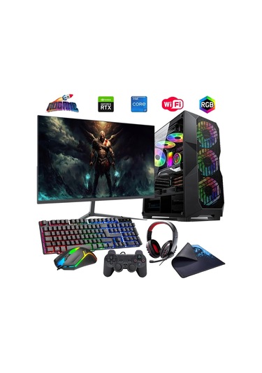 Rogame RKT660848 i7-13700F 32 GB 1 TB M2 6 GB RTX3050 24" Free Dos Masaüstü Oyuncu Bilgisayarı