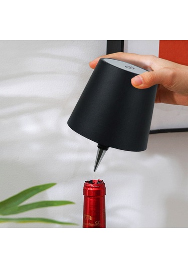 Şarjlı Dekoratif Şişe Üstü Led Lamba - 3 Kademe Dokunmatik Işık