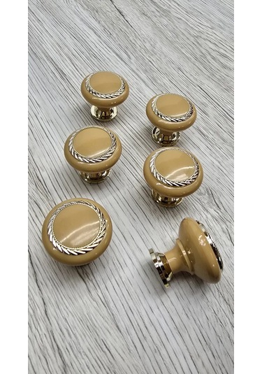 F Furnitura Mobilya Düğmesi 10 Adet 381082687 Kızılağaç