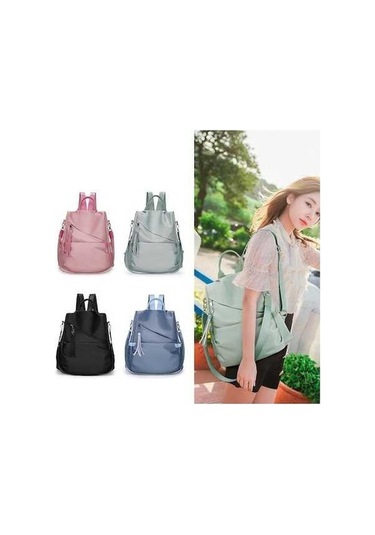 Novahub Kadınsı Oxford Sırt Çantası, Su Geçirmez, Büyük Kapasiteli, Püskül Desenli, Mavi, Öğrenci Okul Çantası Mavi