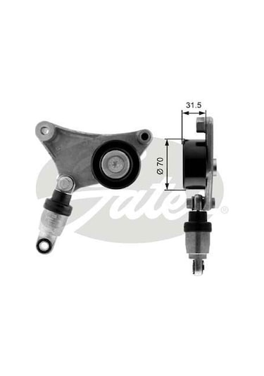 GATES T38216 V Kayış Gergi Rulmanı Avensis Amortisörlu