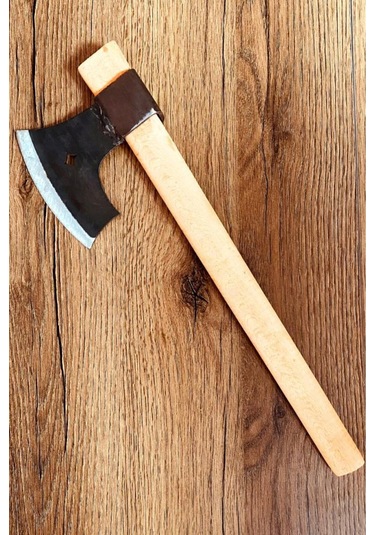 45 Cm Ahşap Kayın Saplı Metal Nacak Odun Kemik Kesme Kırma Kamp Baltası