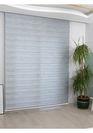 Venassa Gri Bambu Zebra Stor Güneşlik Perde